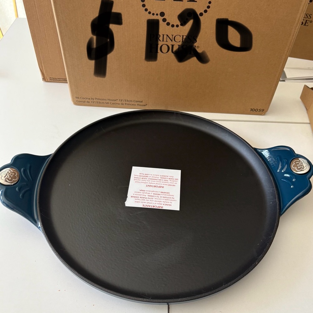 Princess House Blue and Black Cookware Set